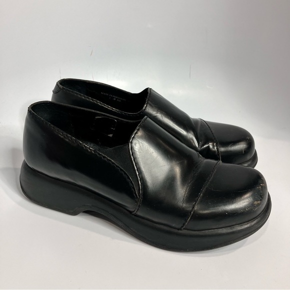 Dansko Y2K black leather clog loafers size 41 - Picture 1 of 10